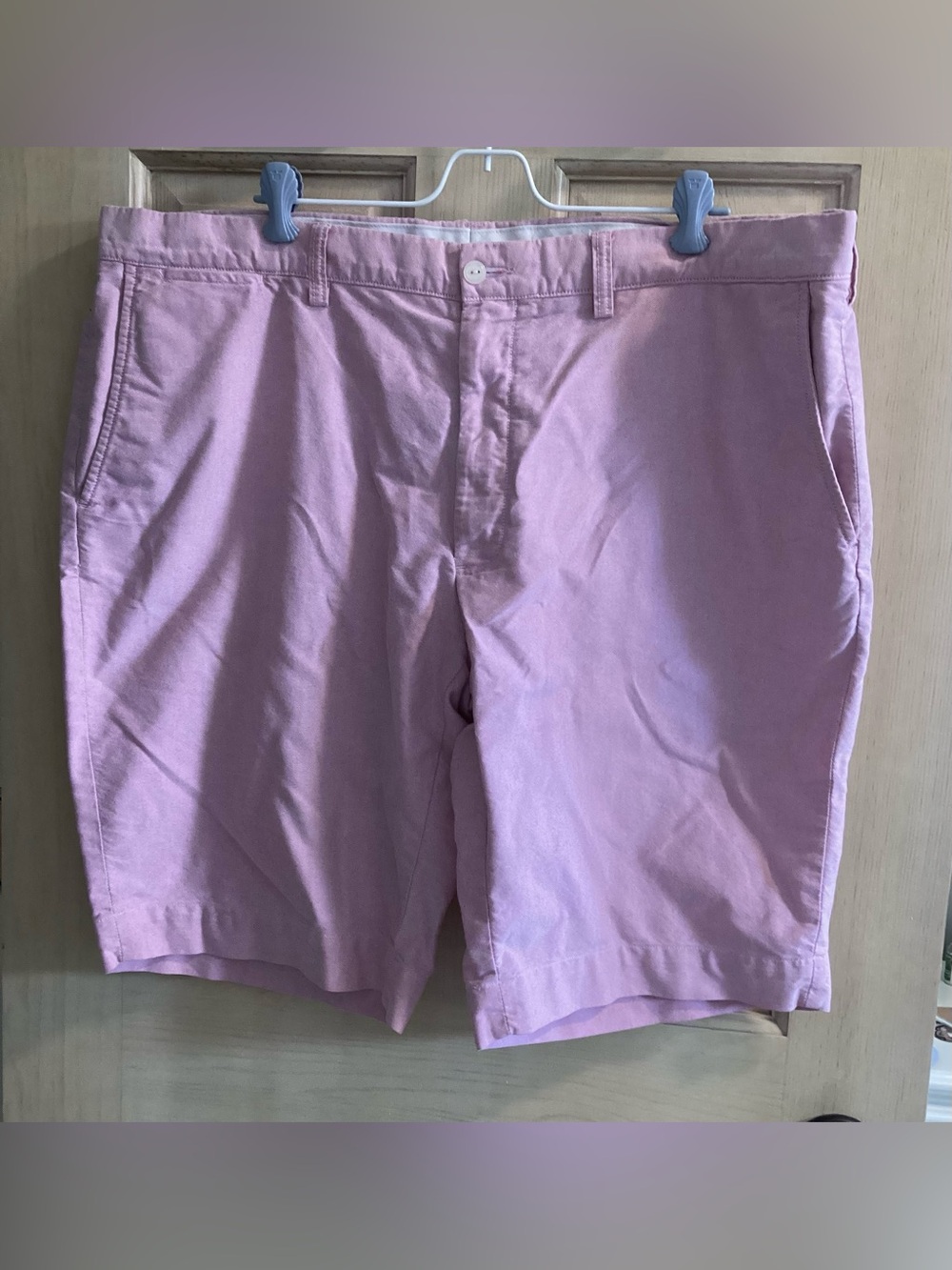 Polo Ralph Lauren Classic Fit Pink Oxford Cotton Shorts Mens 40